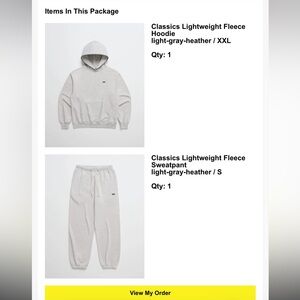 Madhappy Light Gray Heather Sweatpants